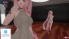 Catgirl Teased By Simps While Vibed And Fucked