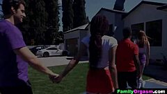 Familyorgasm: Basketball game with stepdaughters leads to detailed bedroom activities.