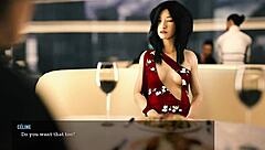 Footjob Under Table In Restaurant