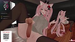 Catgirl Teased By Simps While Vibed And Fucked