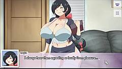 rumi gets a massive blowbang and bukkake cumshot in waifu hub