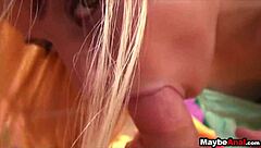 Watch this blonde teen Chloe Foster get her asshole drilled hard?