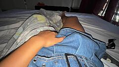 Lady tourist and boatman beach encounter