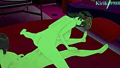 grace howard in intense scene from zenless zone zero hentai