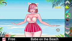 hey babe, want to see some erotic hentai on the beach?