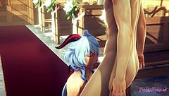 Ganyu gets intensely fucked and creampied in church cosplay