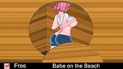 hey babe, want to see some erotic hentai on the beach?