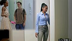 Sexy Columbian tourist bangs sleeping guy in closet - Barbie Rous