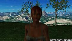 Two bi babes lick and share a cock