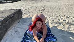 Why did this hot redhead do that to me on the beach?