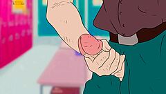 They caught me masturbating and we fucked hard in the dorm