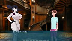 3D animated parody of Lady Dimitrescu from the Resident Evil series