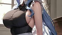 Butler Gets Monster Cock Creampie Surprise