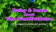 Ruby And Doris Meet Roadfuckers In Intense Orgy