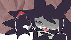 Detailed banging scenes with miss circle in group hentai cartoon game featuring anime characters