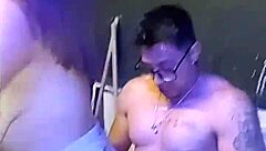 at party, super horny, this guy bangs me in men's bathroom... almost caught!  