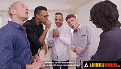 accidental gangbang wild gangbang with sexy busty stripper kitana montana spanish subtitles