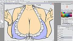 Detailed Hentai Speed Drawing Part Three with Flats and Shading.