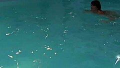 Sensual Fuck With Brunette In Pool!