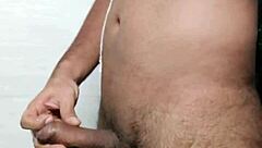 he cant resist masturbating his big cock