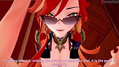 Mavuika passionately engages in sex in Jean's office in Genshin Impact fantasy.