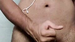 he cant resist masturbating his big cock