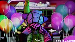 in this gay video, the fnaf credit fruit cock is featured prominently.