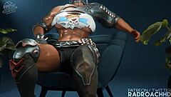 Mei Trains in Doggystyle Futanari