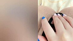 i brought my pussy to orgasm after college with fingering my shaved tight pussy