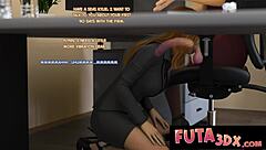 Blonde Brunette Fucked By Futa Redhead