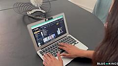 My Best Friend And I Fuck Our Petite 18+ Teen Roommate Ohana Together In Dorm With Big Black Cock!