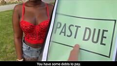 debt4k - return her debt with outdoor sex seduction