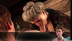 Horny milf sucks cock in treasure of nadia adventures on tropical island!