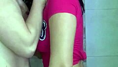 having fun sex in the bathroom with my best friend