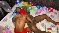 Sins city christmas sex with milf ebony bent over.