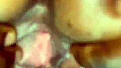 this guy bent her over with toys, making her pussy drip before cumshot