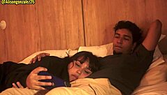 watching a movie with stepbrother, accidentally sucking his cock, almost getting caught