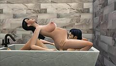 stepbrother spied on pregnant stepsister in shower