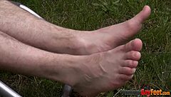 Gay Twink's Kinky Foot Tugging On Hunk In Hardcore Fetish Blowjob Scene.