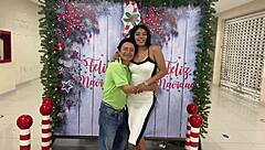 celebrating birthday with homemade threesome blowjob and ass play with two beautiful women