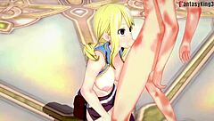 Lucy Heartfilia Sucking Deepthroat in Fairy Tail Full Version on Sheer Fantasyking3