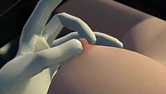 Rin Licks And Fingers On Massage Chair!