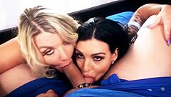 Vicky Vette and Melissa Lynn as busty milfs paying rent