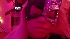 angelg and kuzz in halloween interracial monster cock fun