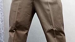 Teacher in costume performs routine