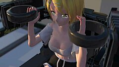 Rin Licks And Fingers On Massage Chair!