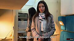 Conductor fucks passenger on train with anal