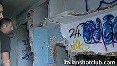 young neighbor seduces older neighbor in his room.