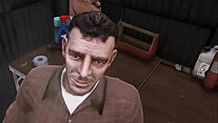 Cristina fucked by two mechanics in workshop