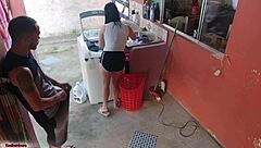 Brazilian maid couldn’t resist my hard cock after boss left